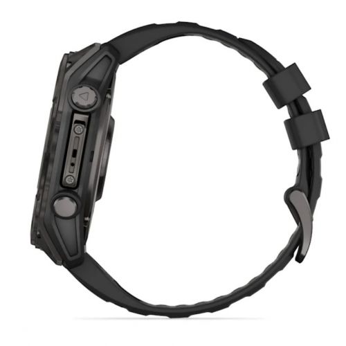 Garmin Fenix 8 Amoled 51 mm Carbon grey DLC z czarnym paskiem  (010-02905-21)